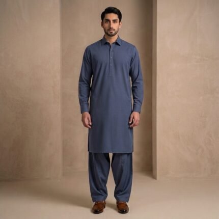 Midnight Gray Shalwar Kameez